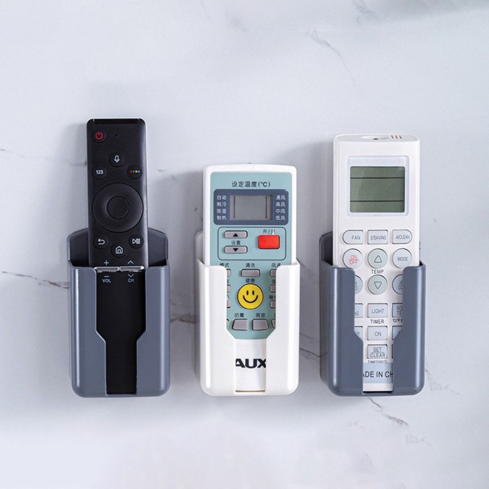 Universal Remote Control - ที่วางรีโมทคอนโทรลอเนกประสงค์ ทนทาน ไม่ต้องเจาะ ติดตั้งง่าย ชั้นวางติดผนัง สำหรับเครื่องปรับอากาศ