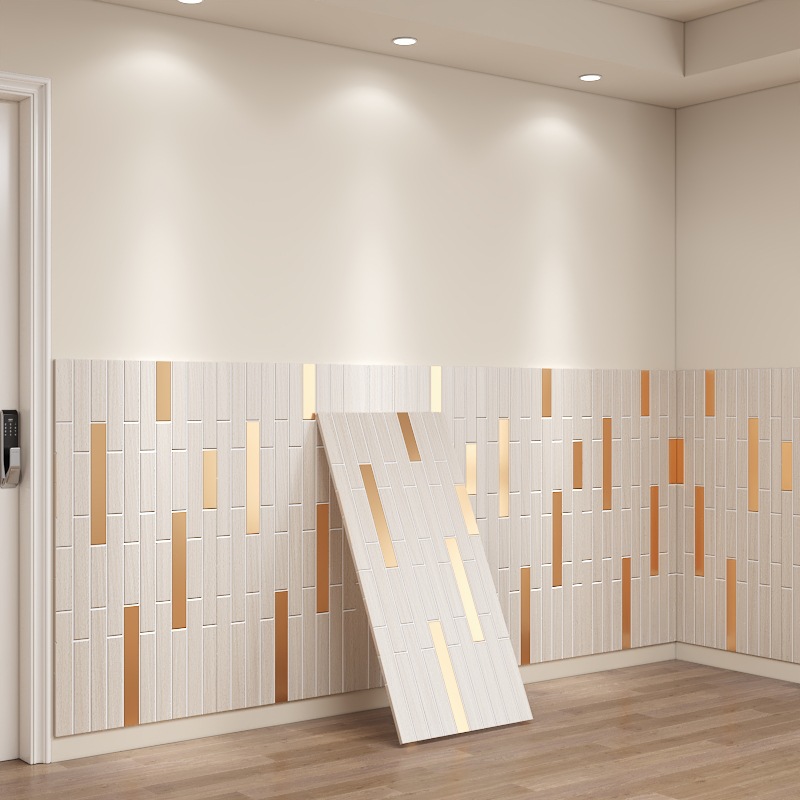 Home Cinema Wallpaper - สติกเกอร์โมเสคสร้างสรรค์ ติดผนังกันน้ำ สำหรับตกแต่งทีวี ห้องนั่งเล่น