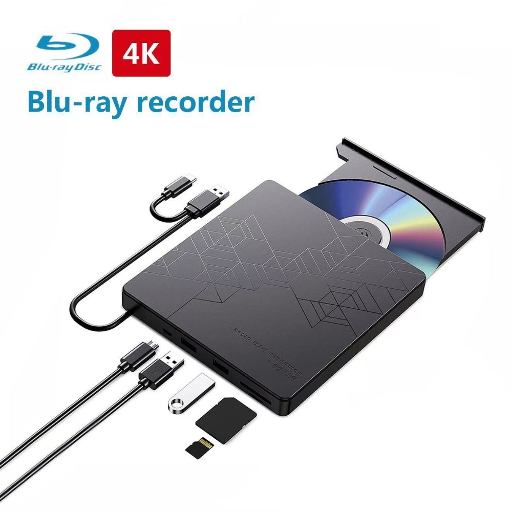 Blu Ray Disc Player - ไดรฟ์ Blu-ray ภายนอก 5-in-1, แบบพกพา BD-RW