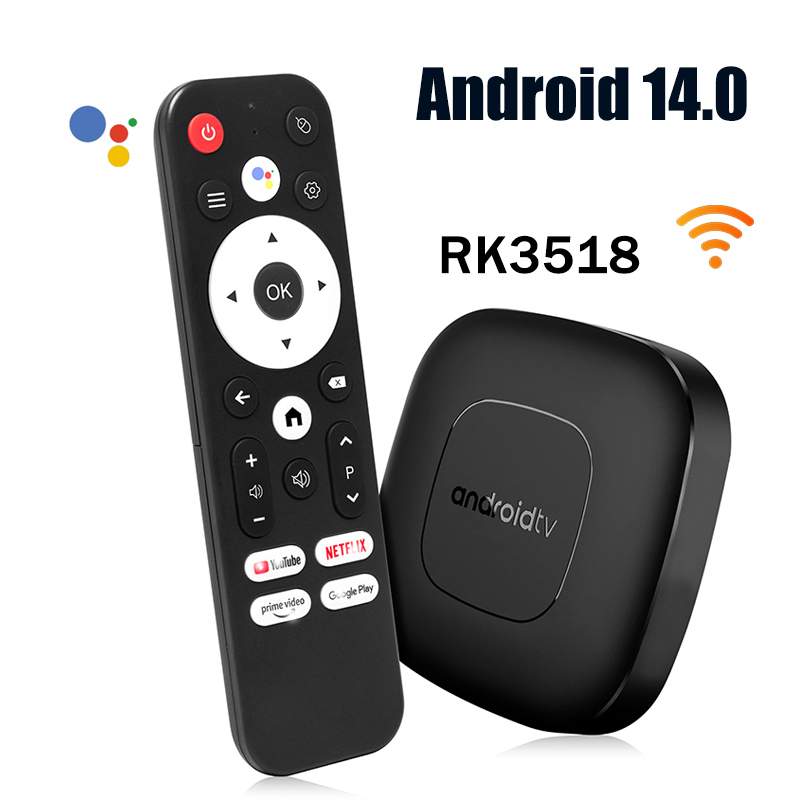 Home Cinema Media Player - กล่องสมาร์ททีวี Android 14.0 Wifi BT RK3518