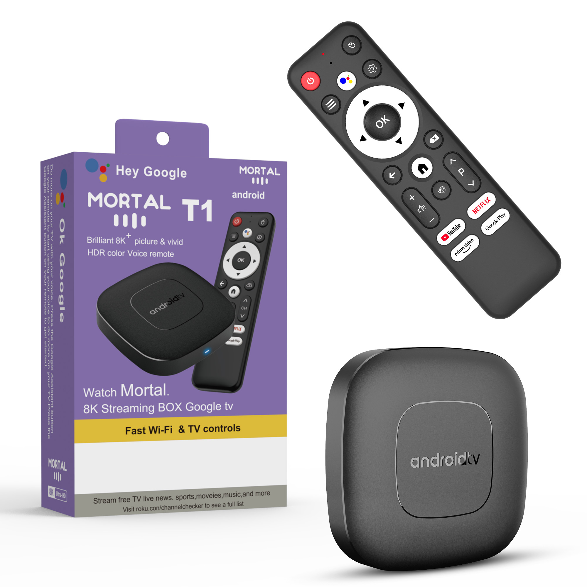 Home Cinema Media Player - กล่องทีวีสมาร์ทโฮมเธียเตอร์ Android16 AllwinnerH313 รองรับ Google Assistant,