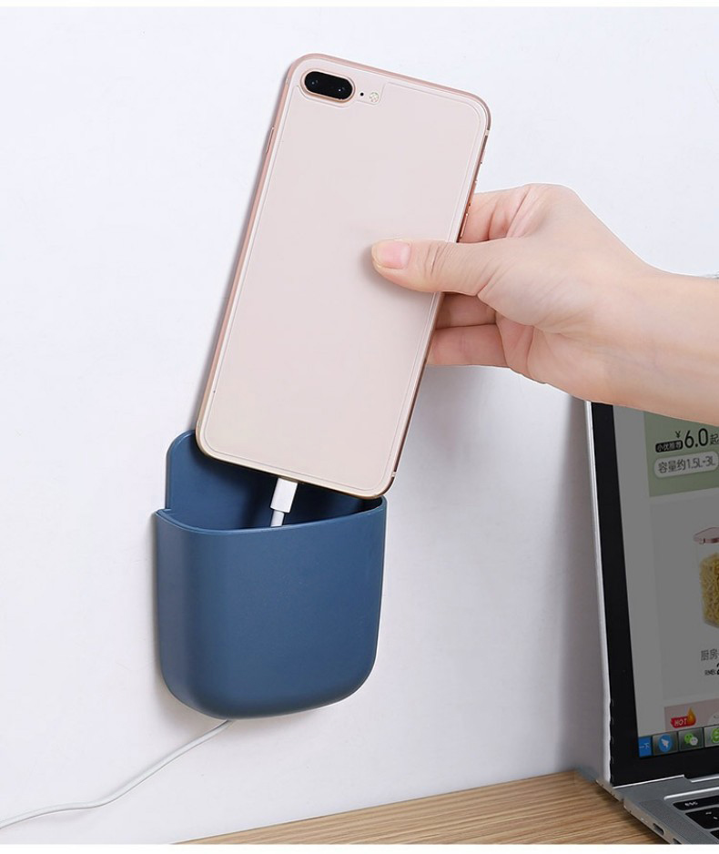 Universal Remote Control - กล่องเก็บรีโมทคอนโทรลแบบติดผนังไม่ต้องเจาะ สำหรับทีวี เครื่องปรับอากาศ โทรศัพท์ ปลั๊กไฟ อุปกรณ์จัดระเบียบ