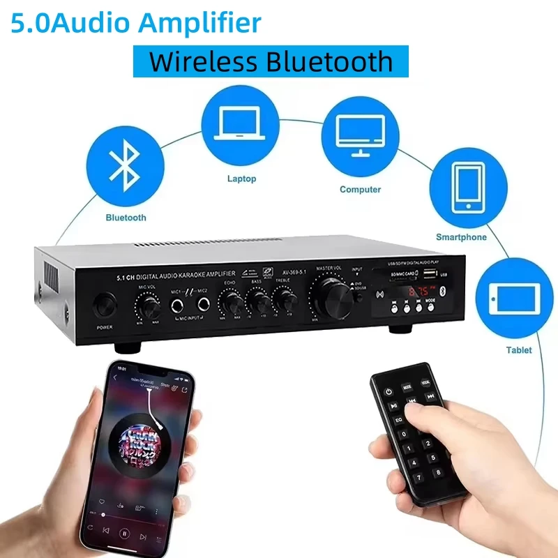 ลำโพงบลูทูธ AV-369BT 5.1 เครื่ - Home Cinema Onkyo 5.1 บทวิจารณ์และราคา