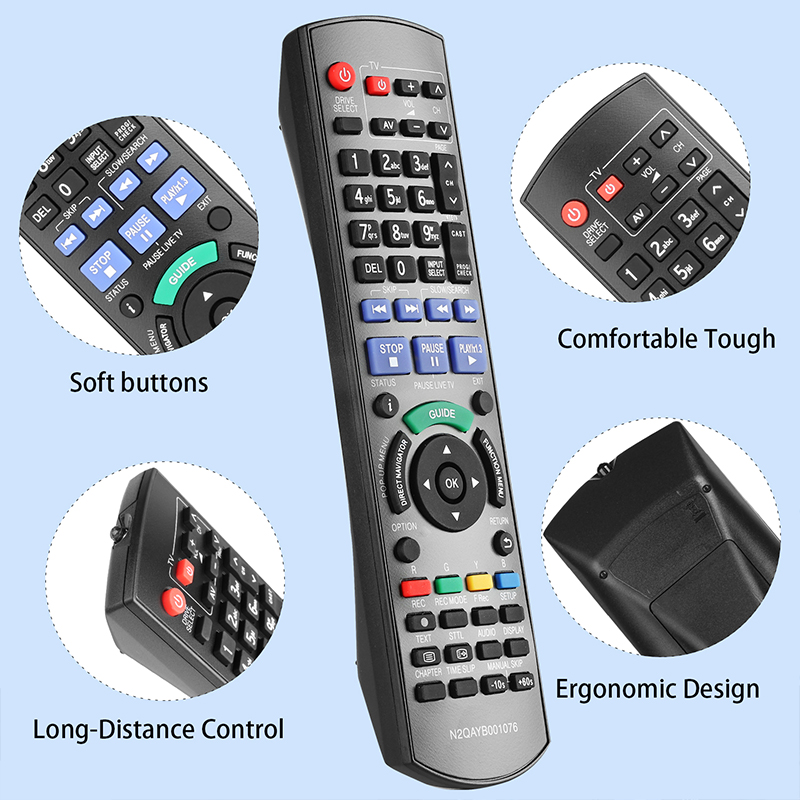 รีโมทคอนโทรล N2QAYB001076สำหรั - Blu Ray Disc Player บทวิจารณ์และราคา