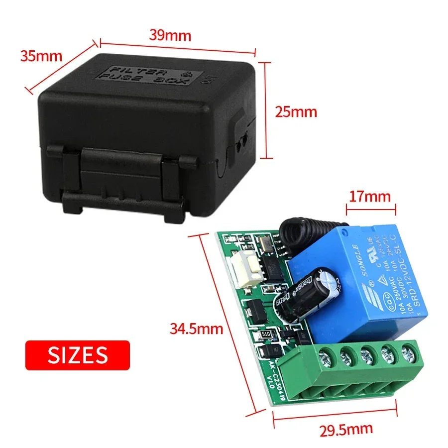 DC 12V รีโมทคอนโทรลสมาร์ทสวิทช - Universal Remote Control บทวิจารณ์และราคา