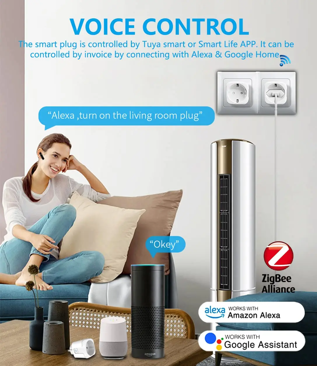 ปลั๊ก ZigBee EU 16A/20A ปลั๊กอ - Home Cinema Alexa บทวิจารณ์และราคา