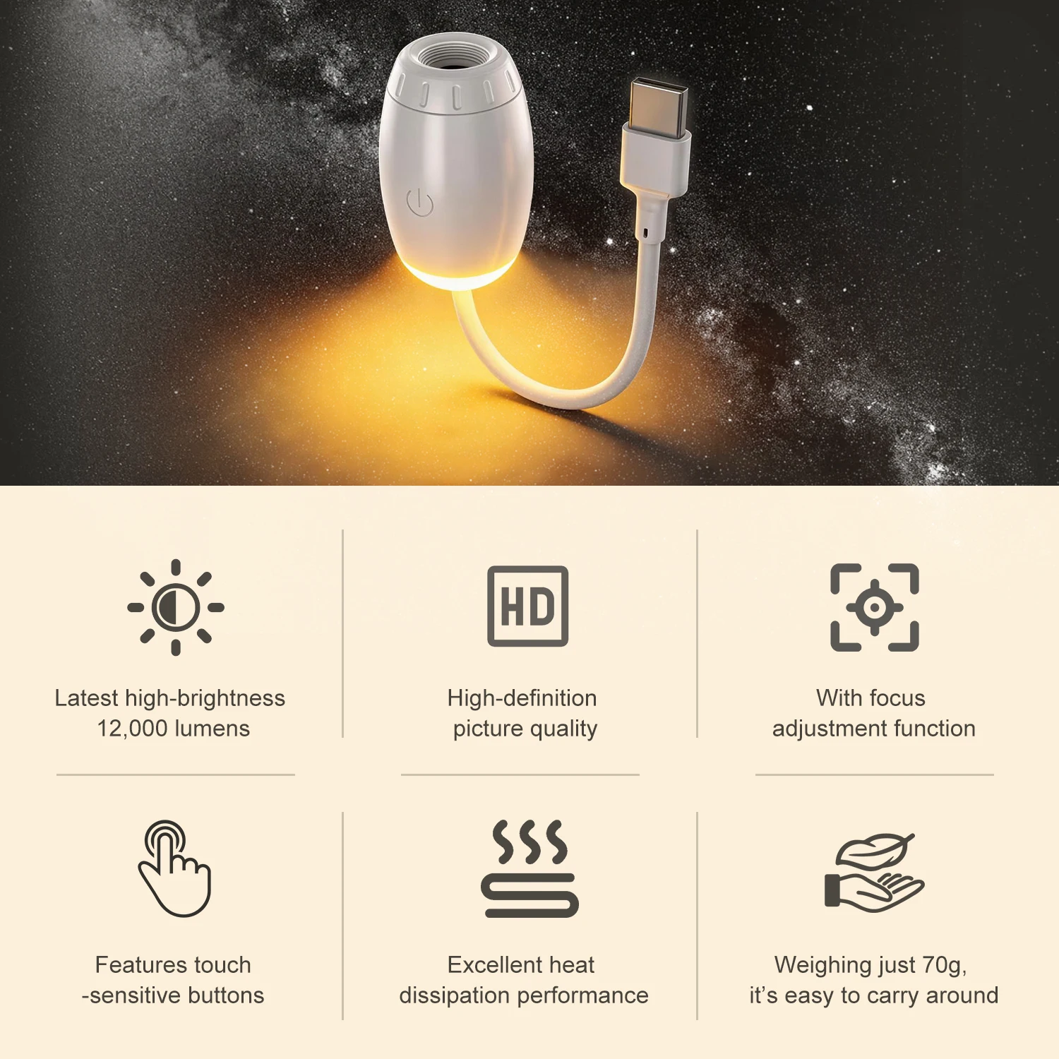 โปรเจคเตอร์ดาวจักรวาลขนาดเล็ก  - Home Cinema With Projector บทวิจารณ์และราคา