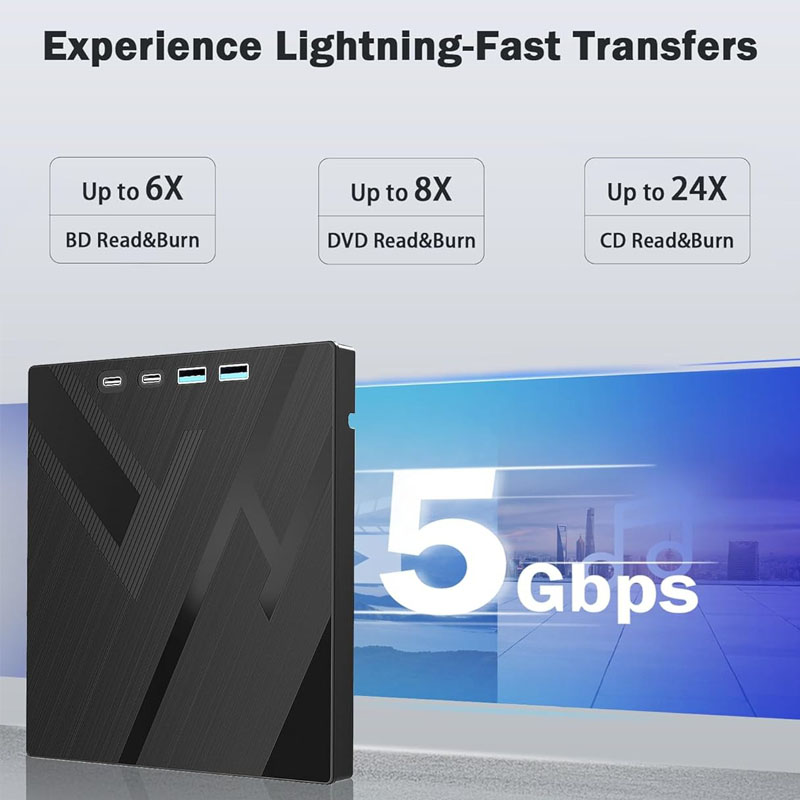 7 in 1 ไดรฟ์ Blu Ray ภายนอกรอง - Blu Ray Disc Player บทวิจารณ์และราคา