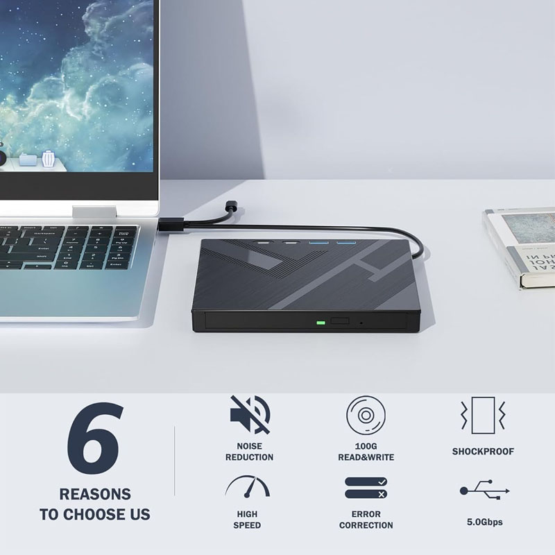 7 in 1 ไดรฟ์ Blu Ray ภายนอกรอง - Blu Ray Disc Player บทวิจารณ์และราคา