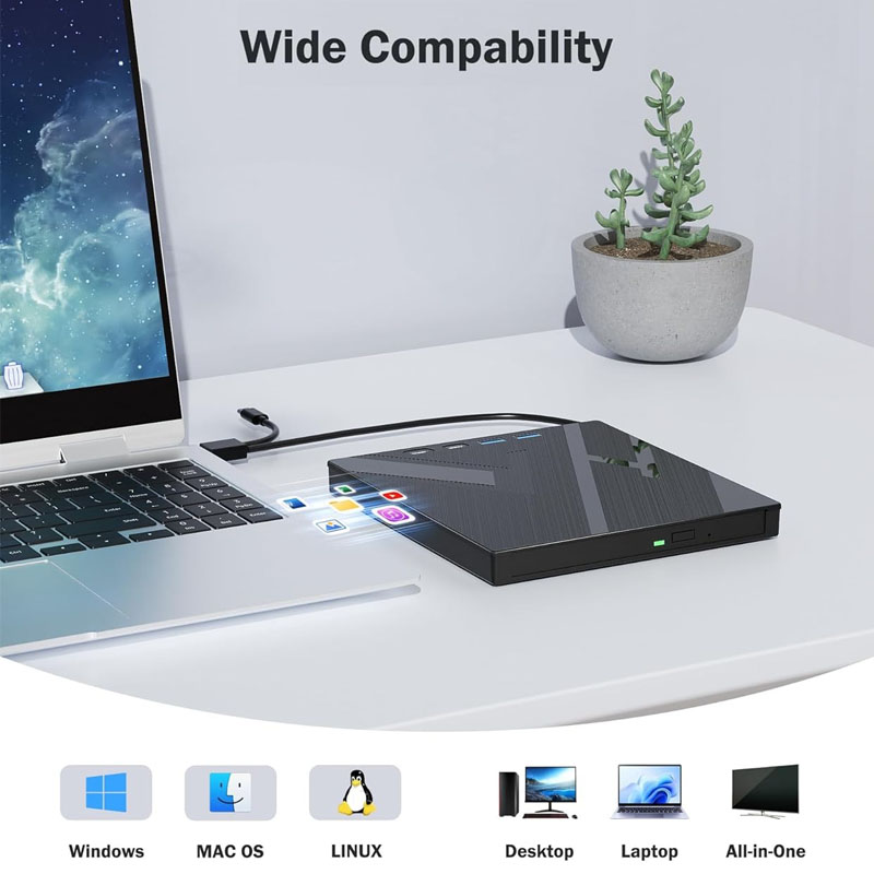 7 in 1 ไดรฟ์ Blu Ray ภายนอกรอง - Blu Ray Disc Player บทวิจารณ์และราคา