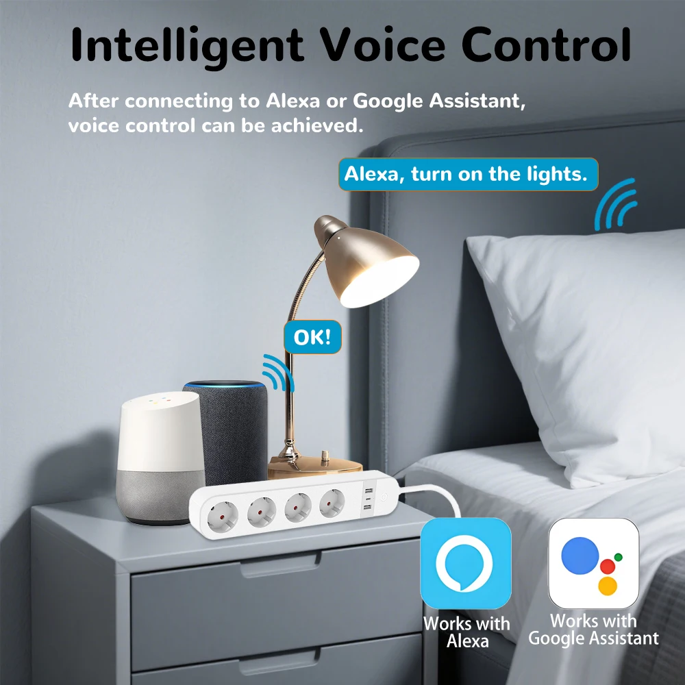ปลั๊กไฟอัจฉริยะ BORUIDAPLS แบบ - Home Cinema Alexa บทวิจารณ์และราคา