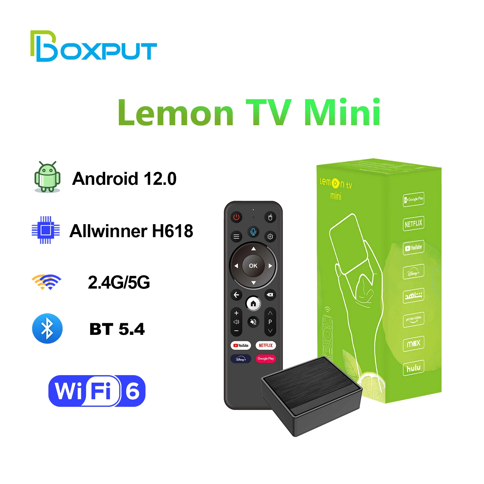 BOXPUT Lemon TV Mini Smart TV  - Home Cinema Google บทวิจารณ์และราคา