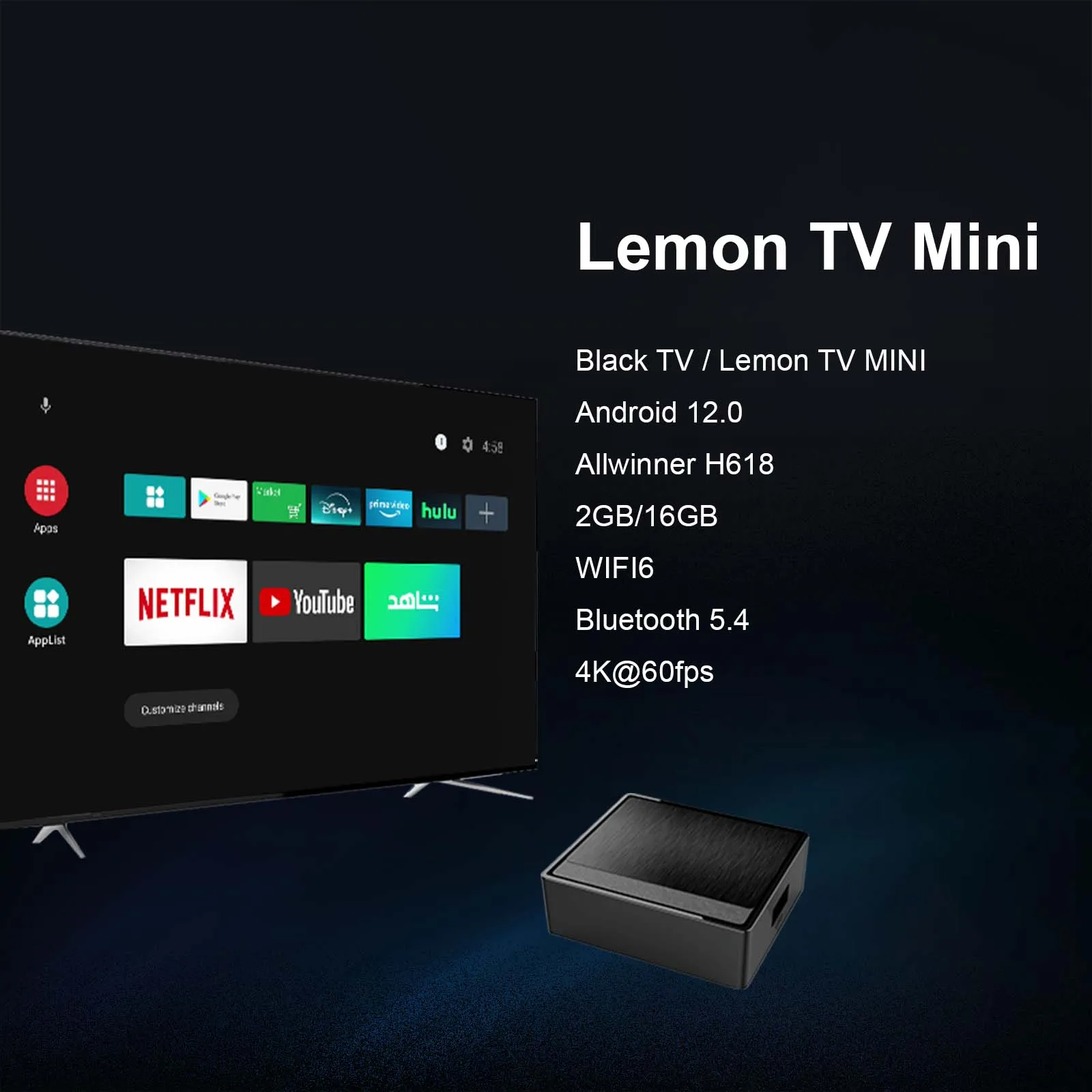 BOXPUT Lemon TV Mini Smart TV  - Home Cinema Google บทวิจารณ์และราคา